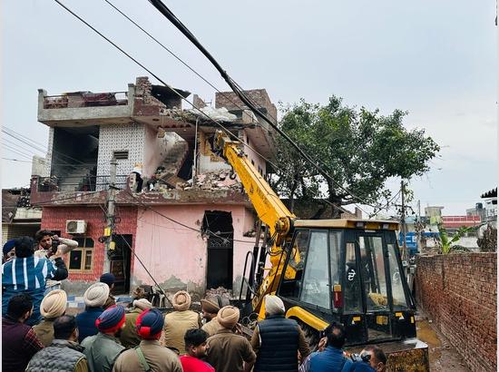 Punjab Police Demolishes Illegal Properties of Drug Peddlers in Patiala and Rupnagar