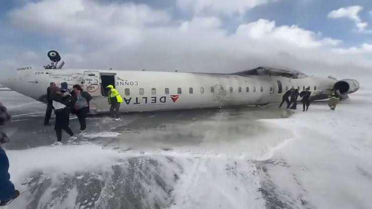 Delta Airlines Plane Crashes in Toronto; 18 Injured, No Fatalities