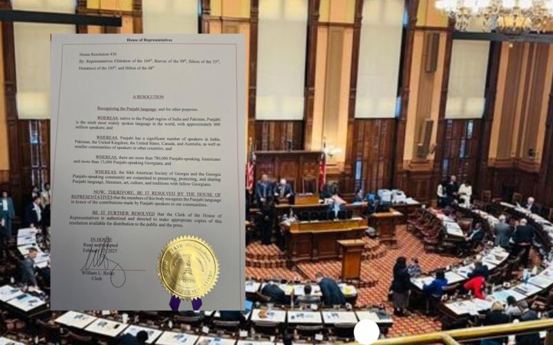 Punjabi Language Receives Historic Recognition in Georgia, USA