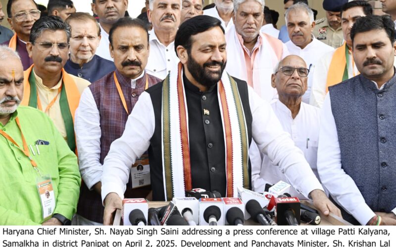 CM Nayab Singh Saini Attends State-Level BJP Workshop at Samalkha’s Seva Sadhna Kendra