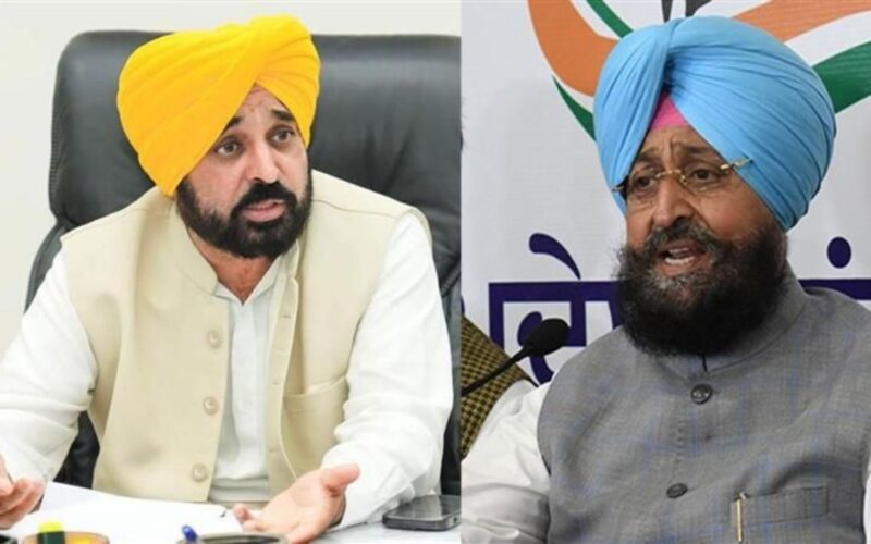 CM Bhagwant Mann Accuses Pratap Bajwa of Spreading Panic with Unfounded Bomb Claims, Alleges Links to Pakistan