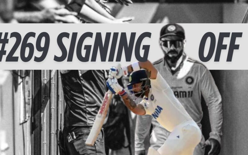 Virat Kohli Calls Time on Test Career After 14 Years: “269, Signing Off”