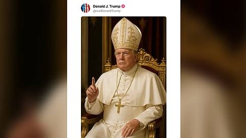 Trump Sparks Outrage by Posting AI-Generated Papal Image of Himself