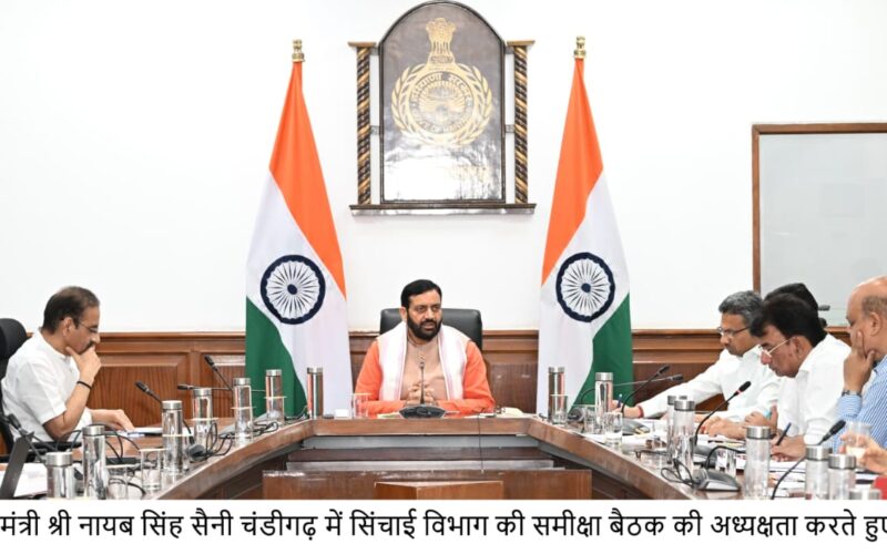 Haryana CM Saini Reviews ₹100-Crore Irrigation Projects, Orders Action Over Delays in Engineering Drawings