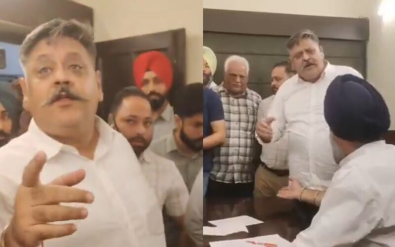 Heated Exchange Erupts as Bikram Majithia, Vigilance Bureau Officials Clash Over Alleged “Trespassing” During Raid
