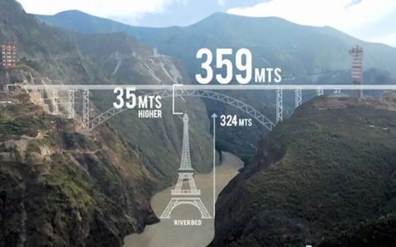 Taller Than Eiffel Tower: PM Modi Inaugurates World’s Highest Railway Bridge Over Chenab River in Jammu & Kashmir