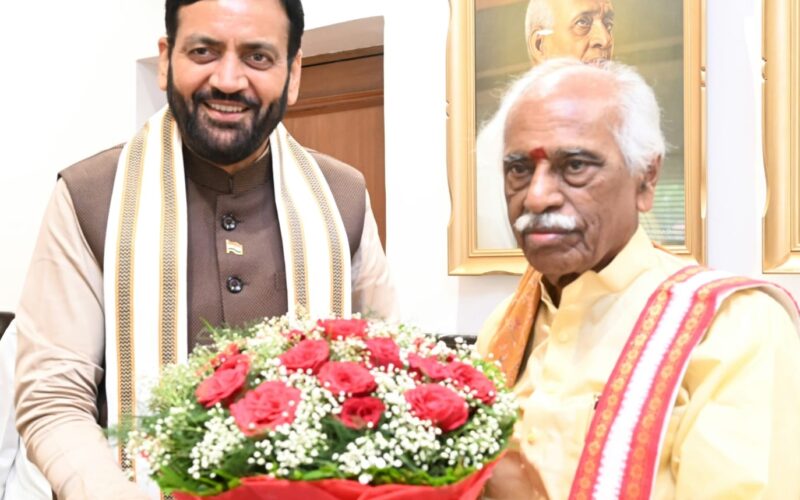 Chief Minister Nayab Singh Saini Extends Birthday Wishes to Governor Bandaru Dattatreya