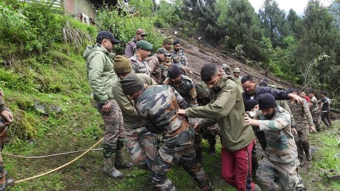 Three Soldiers Killed, Lt Col Among Six Missing After Massive Landslide at Army Station in Sikkim