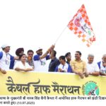 CM Runs Half Marathon to Inspire Youth Against Drugs, Stresses Role in India’s Progress