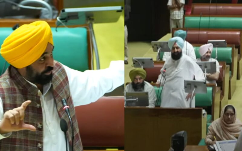 CM Bhagwant Mann, Partap Bajwa Clash in Punjab Assembly; ‘12 Vaje’ Remark Sparks Uproar
