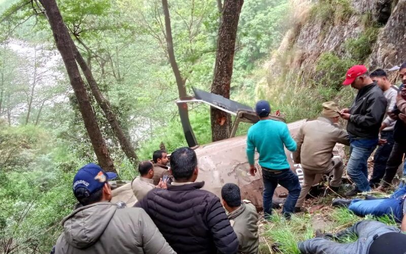 Uttarakhand Helicopter Crash: Rotor Struck Fibre Cable Before Plunging Down Gorge, Says Initial Probe