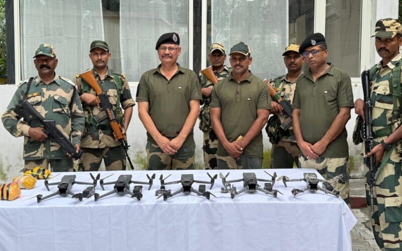 BSF Scores Major Win on Amritsar Border: Neutralizes 6 Drones, Recovers 2.3 Kg Heroin