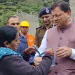 Uttarakhand CM Overwhelmed as Rescued Woman Pilgrim Ties Rakhi Made from Saree’s Pallu
