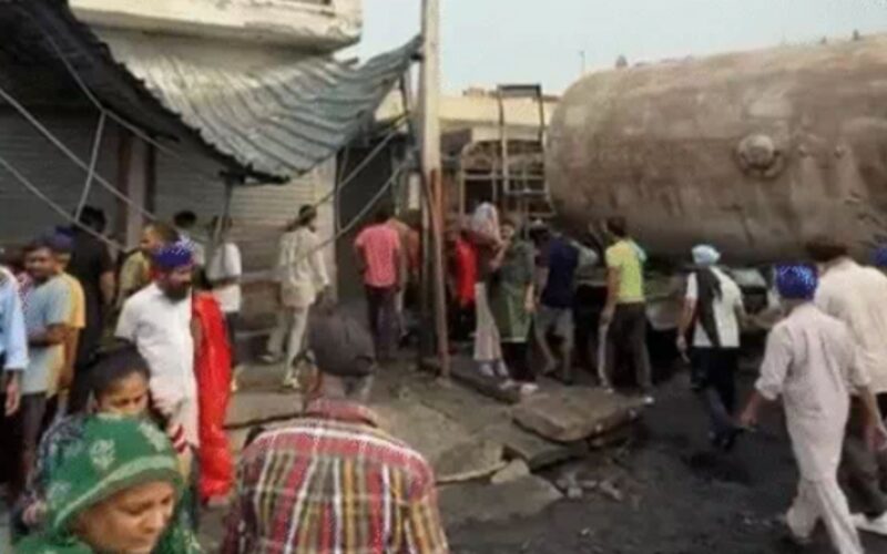 Villagers Block Highway After Deadly LPG Tanker Blast in Punjab