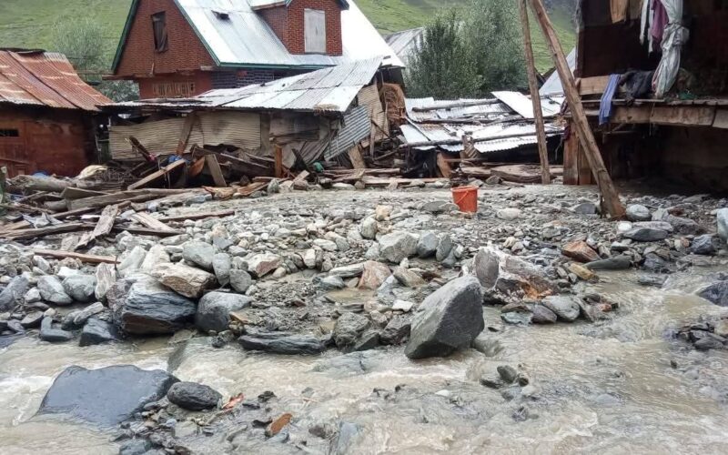 Twin Cloudbursts Wreak Havoc in Kishtwar’s Warwan Valley, Dozens Displaced