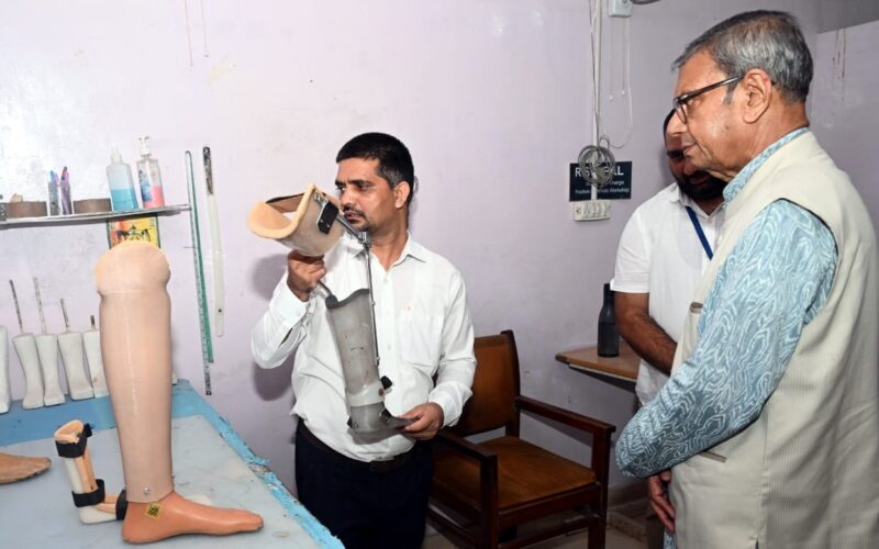 Haryana Governor Prof. Asim Kumar Ghosh Visits Mother Teresa Saket Orthopedic Hospital in Panchkula