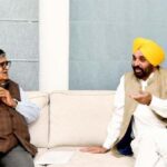 Governor Gulab Chand Kataria Pays Visit to Ailing CM Bhagwant Mann in Mohali