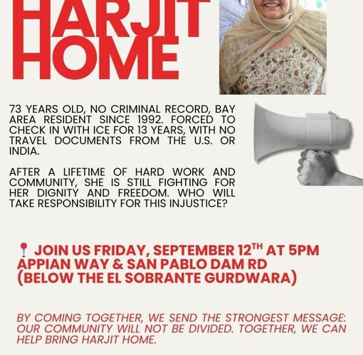 "Bring Harjit Home": Community Outrage Grows After Elderly Punjabi Woman Detained by ICE