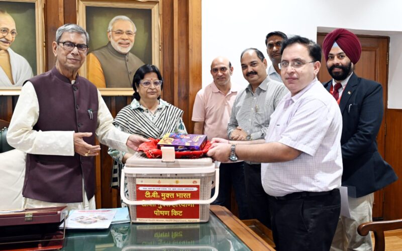 Haryana Governor Prof. Aseem Kumar Ghosh Adopts Five TB Patients as ‘Nikshay Mitra’