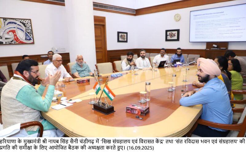 CM Nayab Singh Saini Directs Formation of Research Committees for Sikh and Sant Ravidas Museums in Kurukshetra