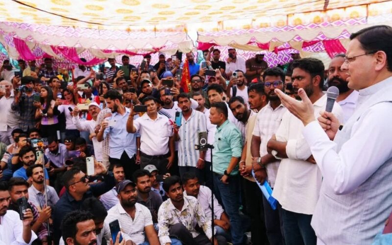 CM Dhami Promises CBI Probe Into UKSSSC Exam Case Amid Youth Protests