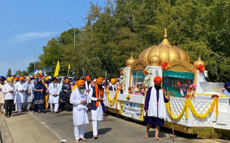 Guru Nanak Darbar Red Deer organised 1st Nagar Kirtan Event