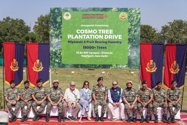 Cosmo Foundation and Border Security Force (BSF) Join Hands in Expanding Delhi&apos;s Green Cover with a 15,000 – Miywaki & Fruit Bearing Forestry