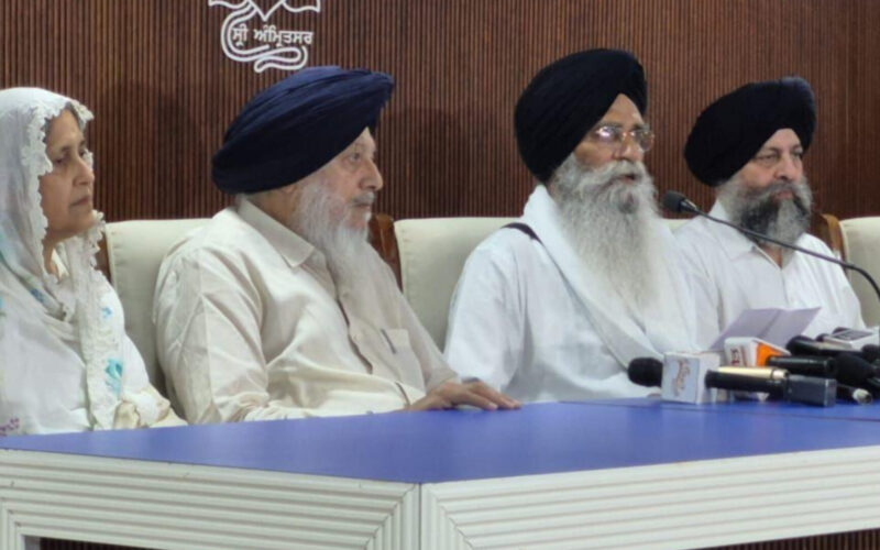 SGPC presidential elections to be held on November 3