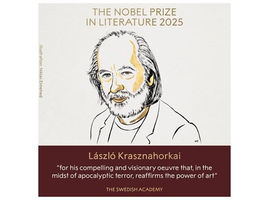 Hungarian Author László Krasznahorkai Wins 2025 Nobel Prize in Literature for His Visionary Oeuvre