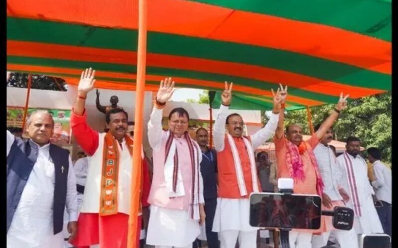 Uttarakhand CM Pushkar Singh Dhami Launches Bihar Election Campaign, Rallies BJP Supporters Across Key Constituencies