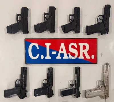 Three Arrested with Eight Pistols in Cross-Border Arms Smuggling Case Linked to Pakistan