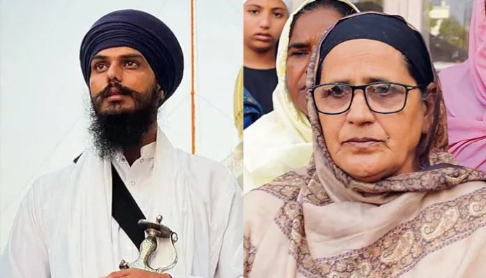 Khadoor Sahib MP Amritpal Singh’s mother stopped at Delhi airport after ‘lookout notice
