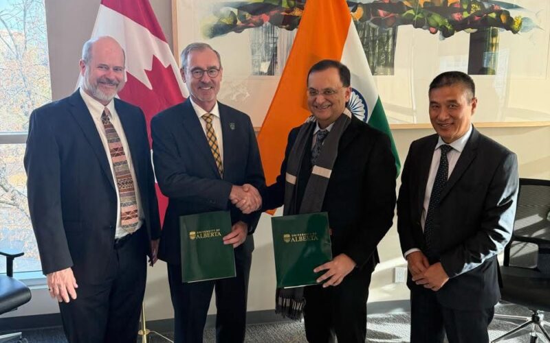 High Commissioner Dinesh Patnaik Leads ICCR–University of Alberta MoU for New ICCR Chair