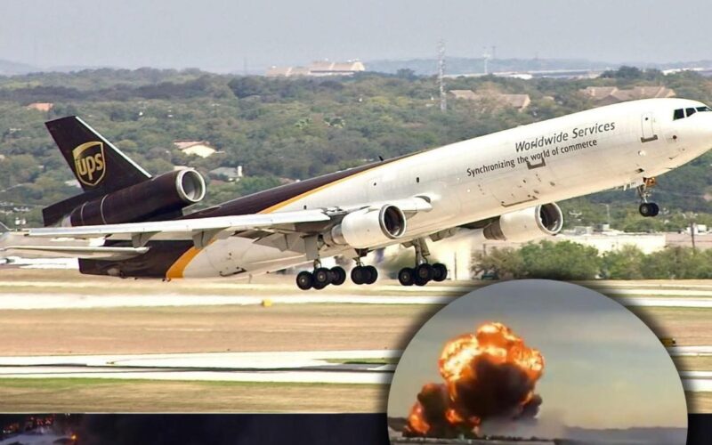 UPS Cargo Plane Crashes After Takeoff from Louisville Airport; Explosion and Massive Fire Reported
