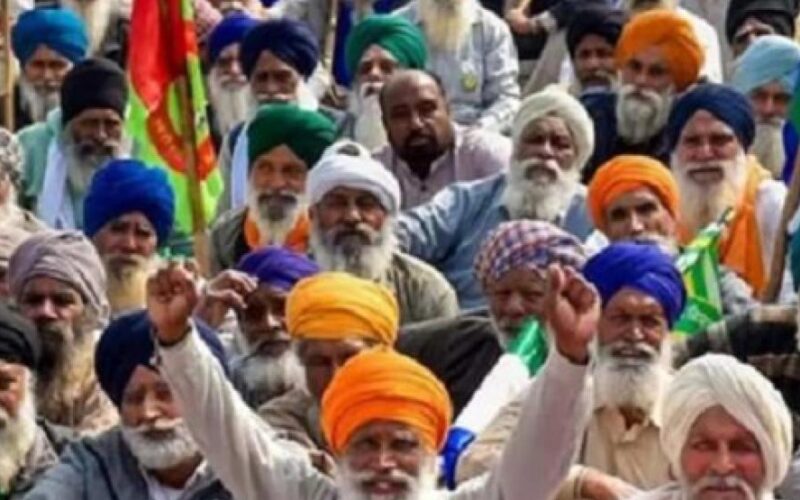 Massive farmers’ protest at Chandigarh’s Sector 43 to mark five years of ‘Delhi Chalo’ march