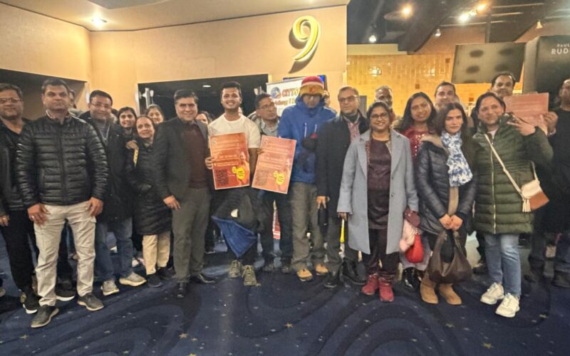 Freezing Cold Fails to Deter Audience as “AJEY: The Story of a Monk to CM of UP” Premieres in Calgary