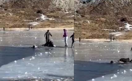 Two Kerala Tourists Drown After Slipping Into Frozen Sela Lake in Arunachal Pradesh