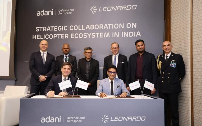 Adani Defence, Italy’s Leonardo Partner to Build Military Helicopter Manufacturing Ecosystem in India