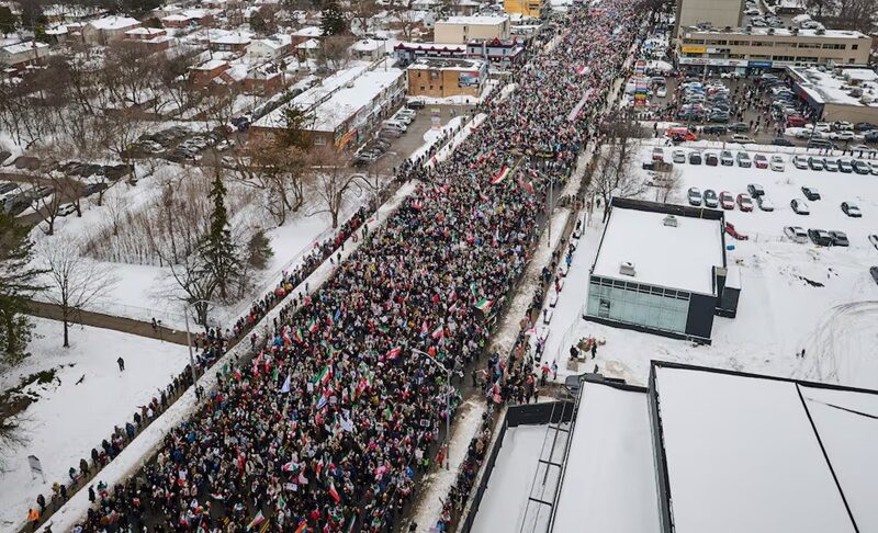 Massive Toronto Rally Backs Iranian Protest Movement, Urges Ottawa to Act