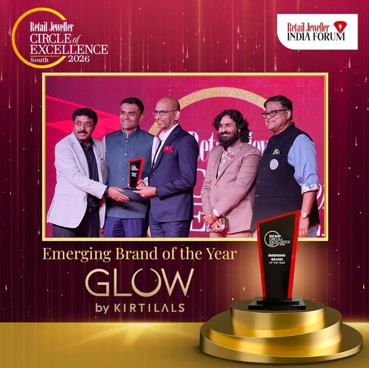 Glow by Kirtilals Honoured with 'Emerging Brand of the Year' at Retail Jeweller Circle of Excellence South 2026