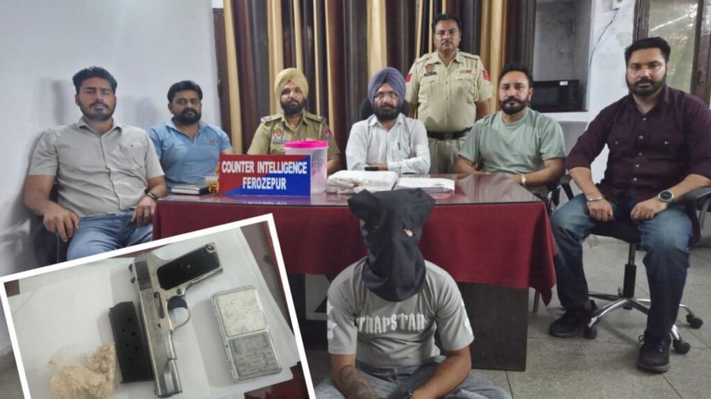 Counter Intelligence Ferozepur Nabs Accused with Heroin and Foreign-Made Pistol