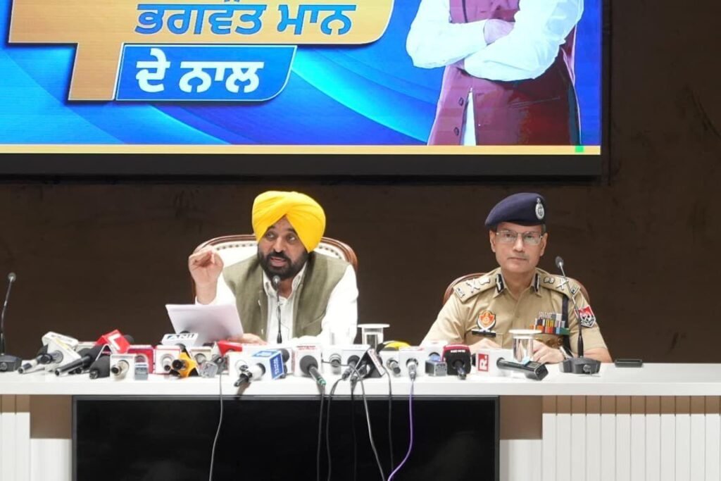 CM Bhagwant Mann Presents Law and Order Report Card; Slams Previous Regimes for “Patronising” Gangsters