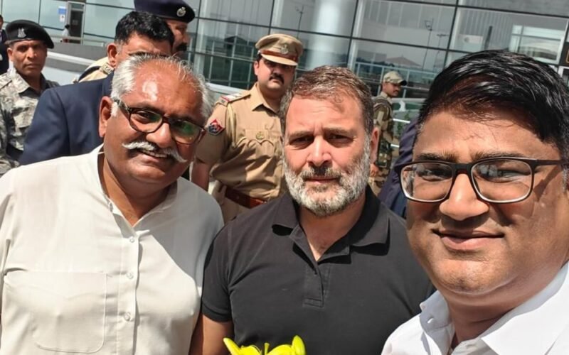 Rahul Gandhi Welcomed in Chandigarh, Targets BJP-RSS and Modi Government Ahead of Gujarat Visit