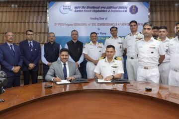 Indian Navy Strengthens Fleet with Three New Warships from GRSE