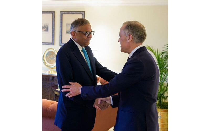 Strategic Reset: Canadian PM Mark Carney Meets Tata Chairman in Mumbai to Boost AI and Energy Ties