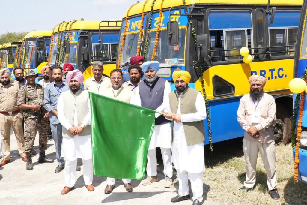 Punjab CM Bhagwant Mann Flags Off 250 New Buses, Pushes Major Expansion of PRTC Fleet