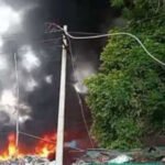 Massive Fire Breaks Out at Scrap Warehouse in Jalandhar, Nearby Houses Damaged