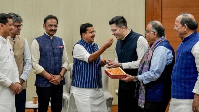 It’s Official! Raghav Chadha, Sandeep Pathak, and Ashok Mittal formally switch to BJP