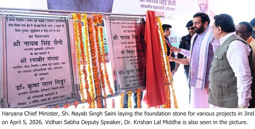 Haryana CM Nayab Singh Saini unveils Rs 253 crore development push in Jind