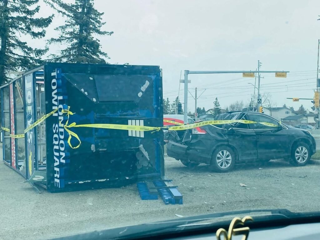 Wind Fury Sweeps Alberta: Sign Crushes Car in Calgary, 100 km/h Gusts Disrupt Edmonton Highways